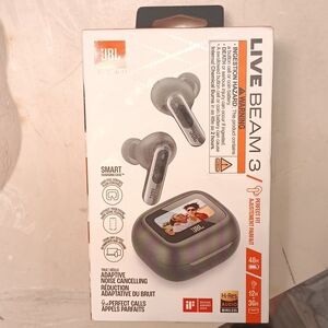 JBL Live Beam 3 Earbuds - Black